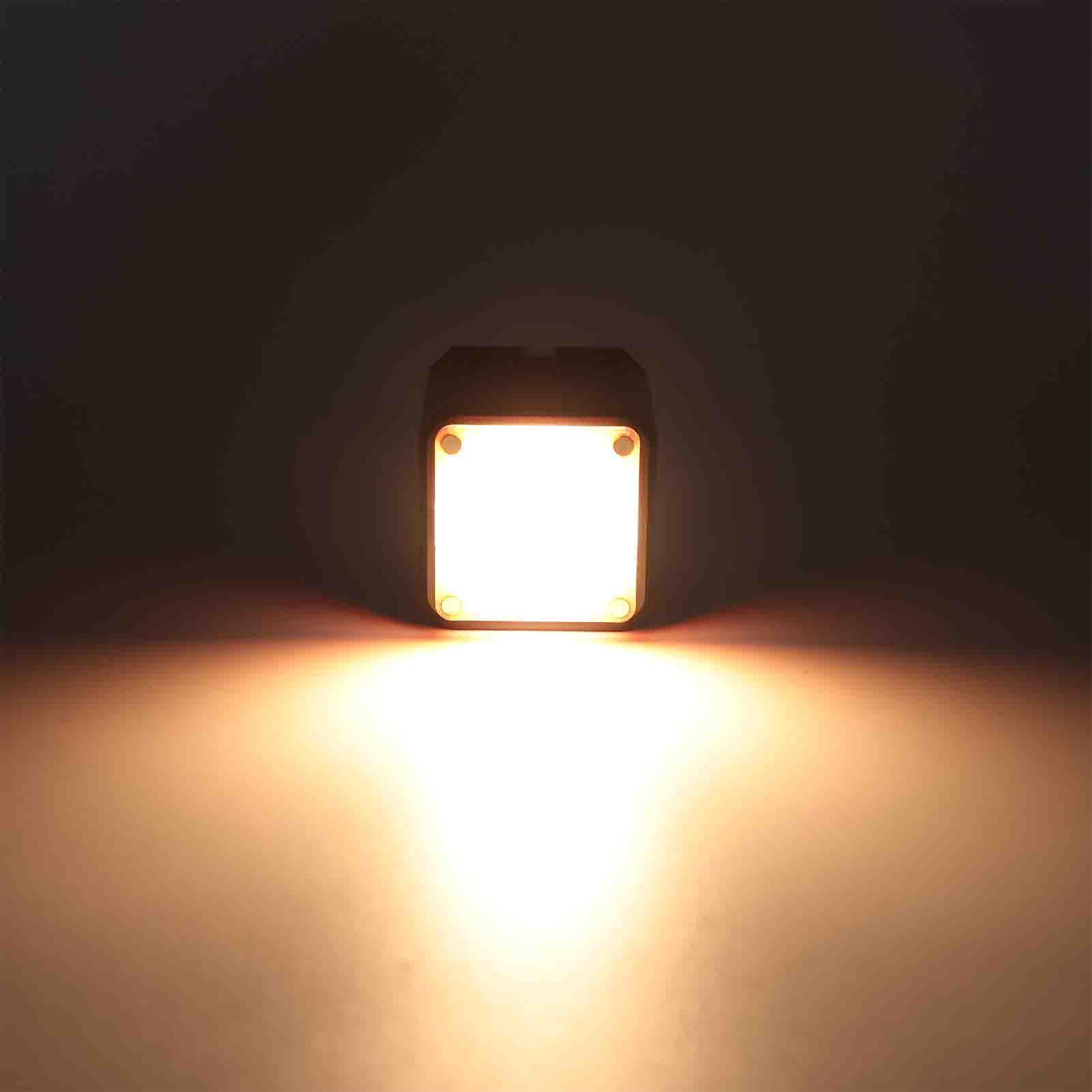 Luz de Vídeo LED, Recargable, Regulable, Impermeable, Batería de 1600 MAh, Mini Luz de Vídeo LED, Iluminación de Cámara Portátil con Filtros de Color, ángulo de Haz de 120 Grados, 5600 K y