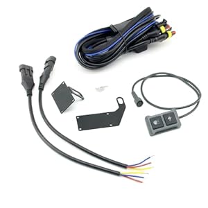 Atcdfuw Waterproof Dirt Bike Motorcycle &Amp; Low Work Lamp Fog Lights Wire Switch Harness Headlight Spotlights Wire Cable Automotive Headlight Wiring Harness 11 41luj3tzp2l. sl500 . ss300