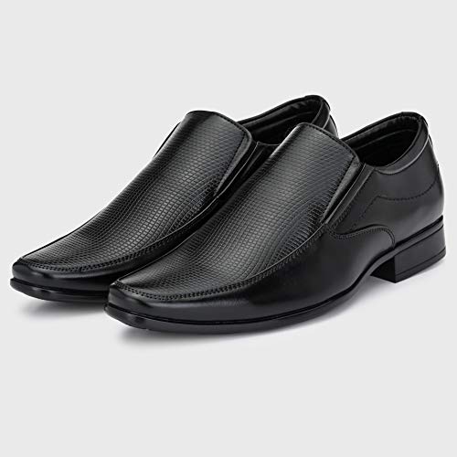 Image of Chadstone Men Black Formal Shoes-7 UK (41 EU) (CH