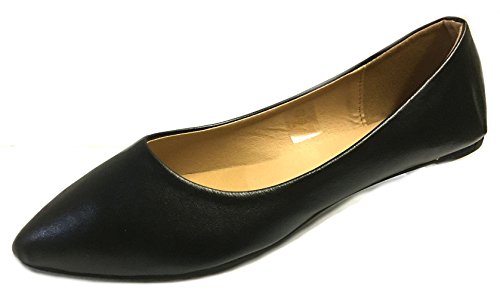 Image of Shoes 18 Womens Faux Suede Rhinestone Ballerina Ballet Flats Shoes