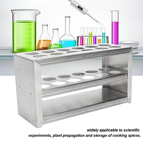 Support tubes à essai 1,9 cm en acier pour expériences sciences et laboratoire