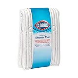 Clorox Cushioned Shower Mat, Non-Slip With Suction Cups, 21 x 21 Inches, White, 285343