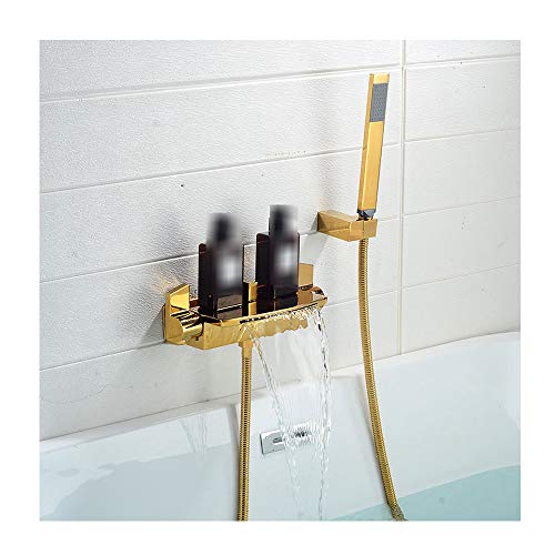 Ensemble de Douche Noir Mat avec Mitigeur Inverseur et Jet Cascade Mural