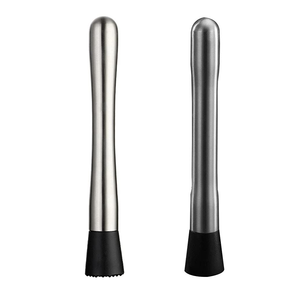 YS0911 Omnipotent 8.26/8.46Inches Stainless Steel Fruit Crusher Lemon Hammer Stirred For Delicious Mojitos And Drinks Cocktail Muddler Stainless Steel