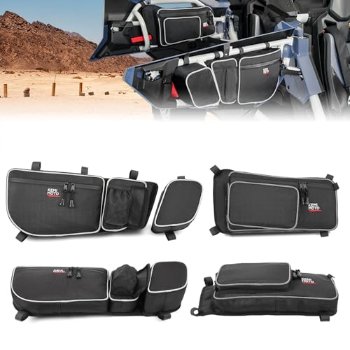 KEMIMOTO X3 Door Bags, Front and Rear Door Bags Compatible with 2017-2024 Can Am Maverick X3 Max X DS RS MR Turbo RR, Pack of 4