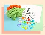 Knitting Kit for Beginners Adults, 2 Pcs Bamboo Needle, Wool Yarn, Knitting Needles, Yarn Needle & Stitch Markers Hobby for Learn to Knit DIY Craft and Hobby (Gray)