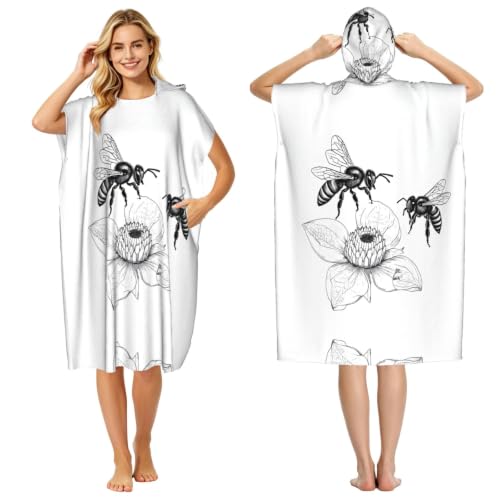 Poncho à capuche en microfibre pour se changer facilement après le surf - 2