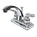 Kingston Brass KS4641NML Naples 4-Inch Centerset Lavatory Faucet with Pop-Up, Polished Chrome