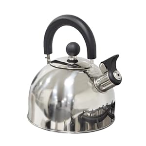 Milestone Camping 2L Pfeifender Edelstahl Wasserkocher Teekanne