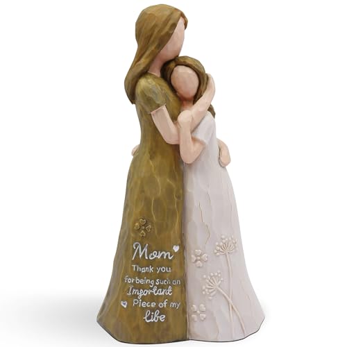 Mom Birthday Gifts from Daughter, Gifts for Mom,Resin Figurine Gray