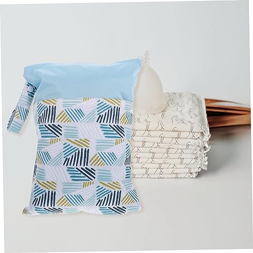 Bolsa de aseo portátil para mujeres, color azul miniatura 4