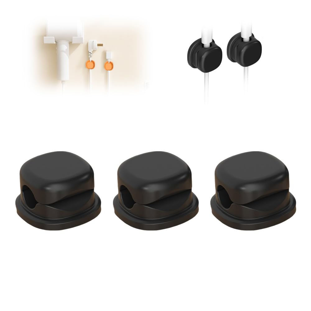 Magnetic Cord Organizer 2026 New Magnetic Cable Clips Desk Cord Holder 360 Rotation Phone Charger Wire Organizer for