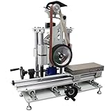 HQHAOTWU Belt Grinder Sander Belt Flat-grinding Machine for Surface Grinding&Polishing, with Three 47in*2in Belt 220V