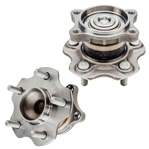 Image of Detroit Axle - Front Knuckles Rear Wheel Bearing Hubs for 2002-2006 Nissan Altima 2003 2004 2005 Replacement 2.5L Wheel Bearing Hubs Assembly Steering Knuckles w /Wheel Bearing Hubs [Non-ABS]