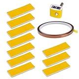 YOTINO 10Pcs 3mm Thick Heating Block Cotton 0.24in x 108ft Polyimide Adhesive Kapton Tape for Makerbot 3D Printer Hotend Nozzle