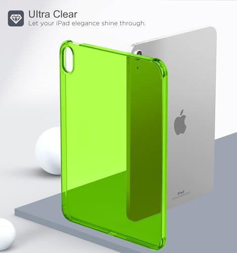 Image of MoKo Clear Case for iPad (A16) 11th Generation 2025 11-inch /10th Generation 2022 10.9 inch, Lightweight Soft TPU, Anti-Scratch Ultra Slim Protective Tablet Cover, Impact Resistant, Mint Green