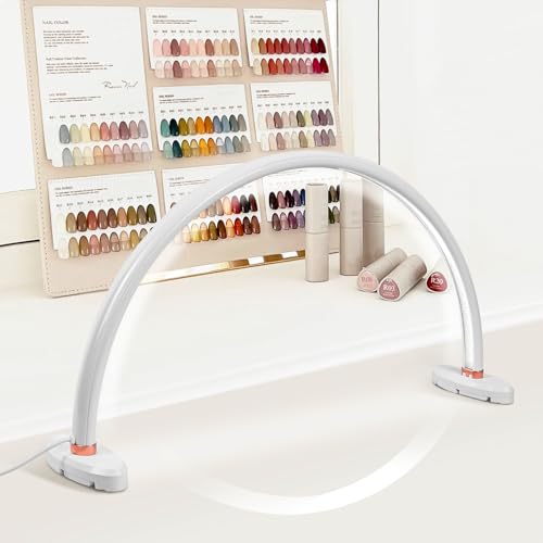 Lampe à ongles demi-lune BZJ bureau esthétique extensions de cils et tatouages portable