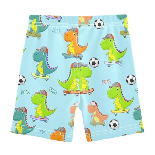 Skateboard Dinosaur Soccer Girls Bike Shorts Toddler Under Dress Dance Shorts Girl Clothes for 4-10 Years,4T2