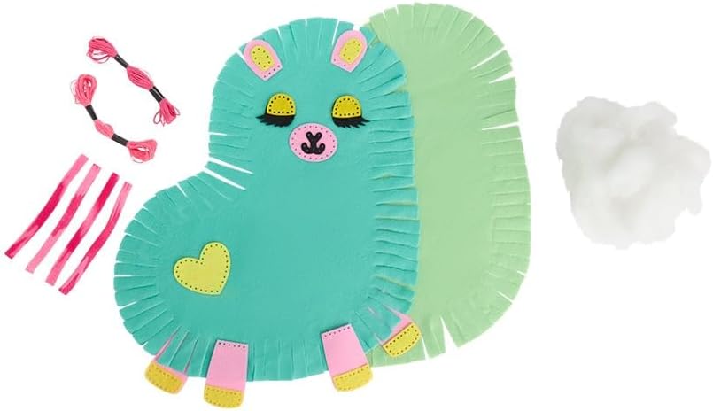 The Lakeside Collection Dachshund or Llama Knit & Stitch DIY Assemble Cushion - Llama