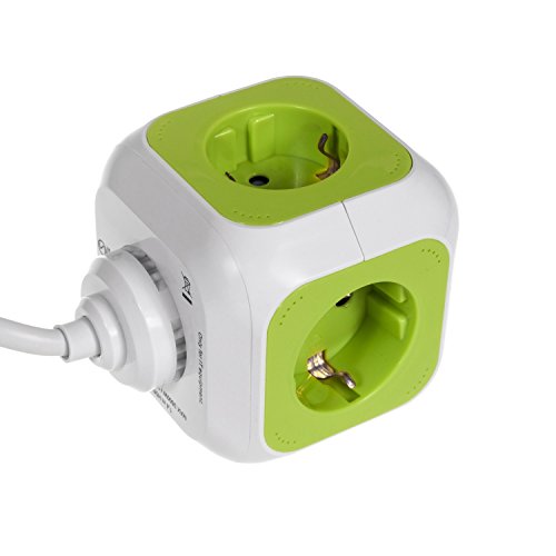 Quadruple prise de courant avec USB MagicCube bloc multiprise cube cordon 1,4m version allemande
