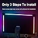 ZIWJGPCCV LED Strip Lights for 34-Inch PC Monitor, RGB Backlight for Screen Sync with Smart App Control, Gaming Room & Desk Decor, 3 Sides