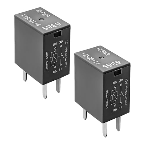 Sbulhia 2PCS 12VDC 40A Car AC Relay 4-Pin Quick Connect