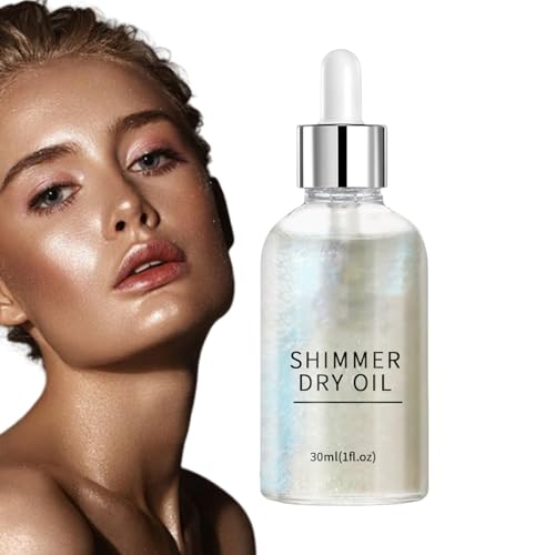 Skin Shimmer for Body - Body Shimmer Lotion | Sparkly Glow Oil | Long-Lasting Shine Mist, Radiant Highlighter for Legs, Arms, Glimmering Face Makeup Enhancer, Luminous Sparkles Cream All Skin Tones
