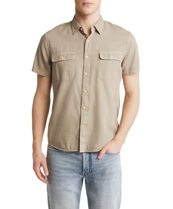 Lucky Brand Men's Short Sleeve Lived-in Shirt