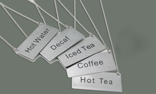 LeRose Stainless Steel Chain Signs ~ Set of 5 ~ 