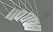 LeRose Stainless Steel Chain Signs ~ Set of 5 ~ "Coffee", "Decaf", "Hot Water", "Hot Tea", "Iced Tea" ~ 3-1/2" x 1-3/4" Beverage Table Display Signs