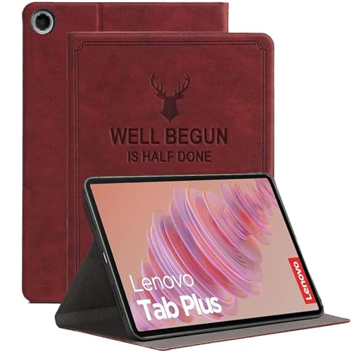 Qinda Cover for Lenovo Tab Plus 11.5 inch Case, Deer Flip case Cover for Lenovo Tab Plus 11.5 inch Tablet, Wine Red (B0D9S9C5M4) Amazon Price History, Amazon Price Tracker
