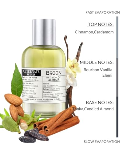 Image of Alternate Scents BROON 100ml Long Lasting Perfume For Men |Strong& long Lasting with 30% Oil Concentration | Warm Sweet & Spicy Fragrance