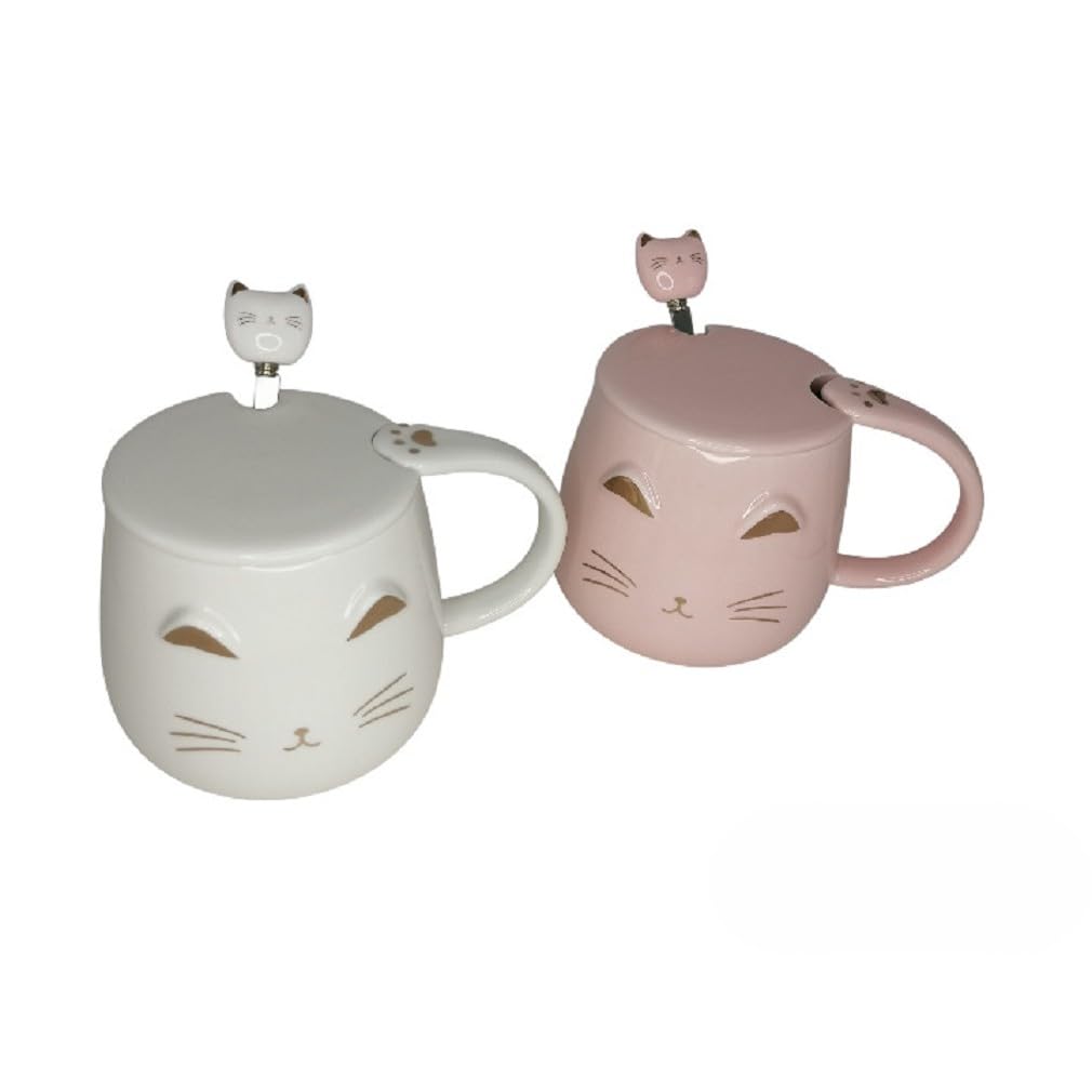 Lachineuse - Service à Thé Japonais Chat Kawaii - Avec Théière, 4 Tasses En Porcelaine, Plateau & Sacoche De Transport - Idée Cadeau Japon Chat Japonais Mignon - Vaisselle Asiatique