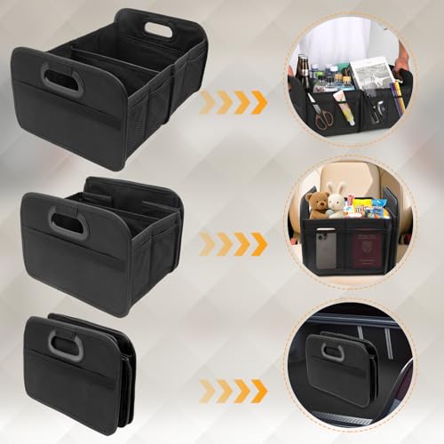 Organizador Maletero Coche, Bolsa Maletero coche Plegable con Bolsillos, Caja de Almacenamiento Multiuso para Coche - 33*46*23 cm - imagen 4