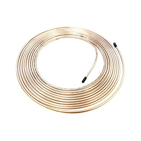 The Stop Shop 25 Ft. Roll/Coil of 3/16" (.028" Wall) Copper Nickel Brake Line Tubing Cover