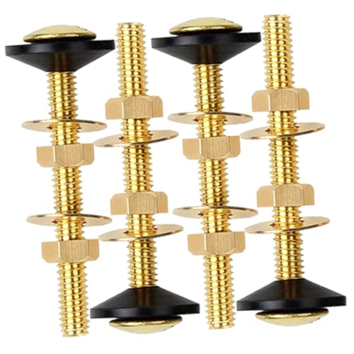 LIFKOME 4個 頑丈なトイレタンクボルト 高硬で変形防止 簡単取り付け 交換用便座固定ネジ ユニバーサル対応 トイレ部品補修用