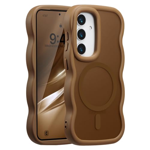UEEBAI �Ή� Samsung Galaxy S26 5G �p�� �P�[�X ���� TPU �E�F�[�u�f�U�C�� �X�}�z�P�[�X �N���A ���� �l�C ������� �P�[�X MagSafe�Ή� ���^ �y�� �ϏՌ� �g�^ �o���p�[ �X�}�z�P�[�X - �S�[���h