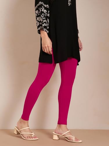 Image of TWIN BIRDS Women Viscose Ankle Leggings | Stretchable Kurti Wear Bottom