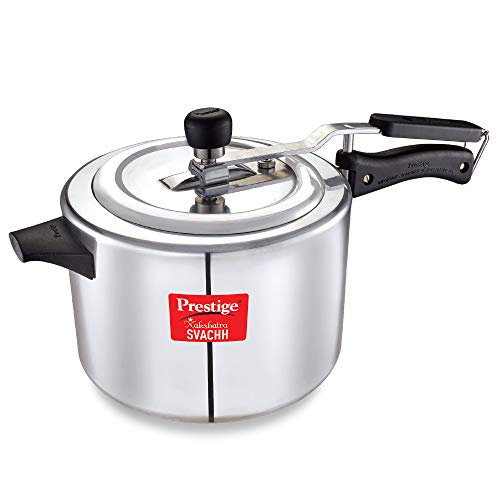 Image of Prestige PIC 2.0 V2 2000-Watt Induction Cooktop with Touch Panel + Prestige Nakshatra Plus Svachh 5 litre Aluminium Straight wall Inner Lid Pressure Cooker COMBO