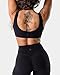 Kamo Fitness Cleo Scoop Neck Wireless - Double Lined Minimal Yoga Bralette | Low Impact Sports Bra (Black, M)