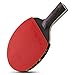 Paleta de Ping Pong 1 unids de Nivel de Rendimiento Tabla de Tenis Raqueta aprobada por Paloma de Goma Pong Se Dan la Mano Grips (Color : Red, Size : Short Handle)