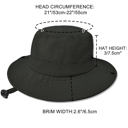 Image of Outdoor Kids Sun Hat UPF 50+ Quick Dry Foldable Bucket Hat Lightweight Adjustable Fishing Safari Hat for Girls and Boys