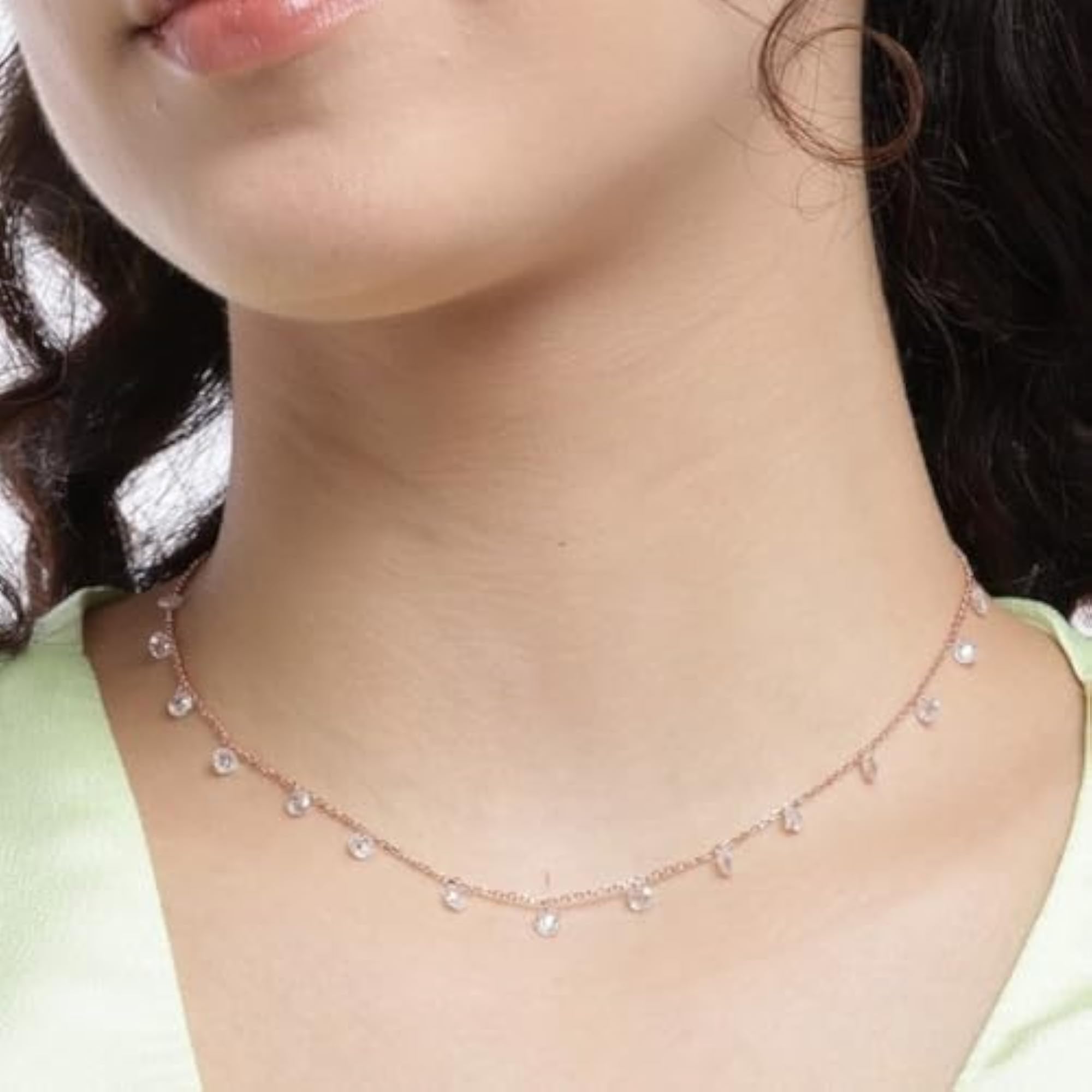 925 Sterling Silver Chain Necklace with Plated Silver Pendant