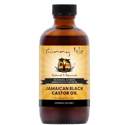 Sunny Isle Jamaican Black Castor Oil 4oz | 100% Natural for Hair, Scalp and Skin Care