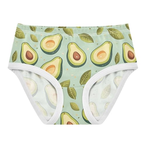 Wusikd Avocado Leaves Girls' Underwear Cotton Girls Briefs Soft Toddler Underwear 2T