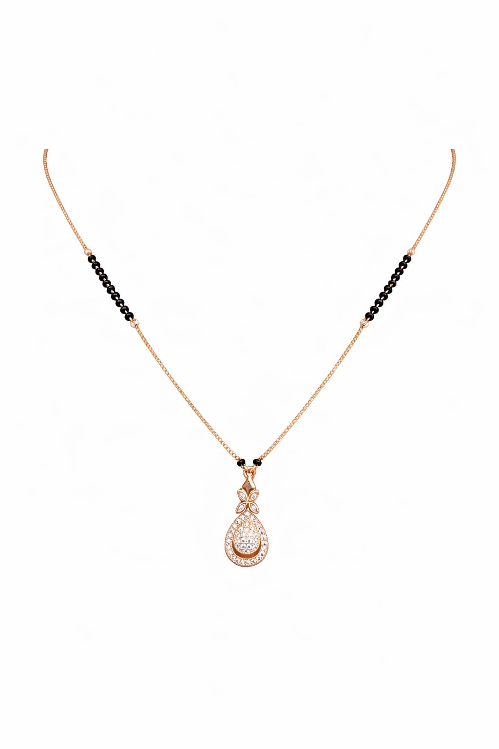 Gold Plated Artificial Stones and Beads Garima 2.0 Mangalsutra For Women-image-16