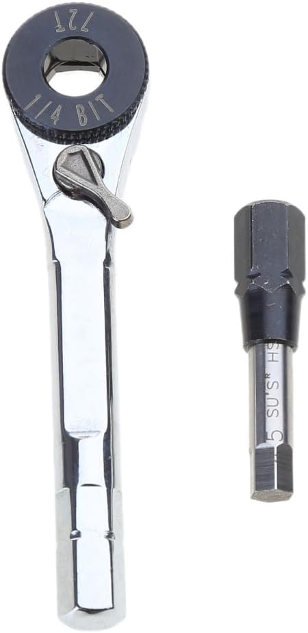 Multifunction 1/4inch Mini Ratchet Set Screwdriver Bit Socket Small Ratcheting Wrench Extension Bit Holder Wrench