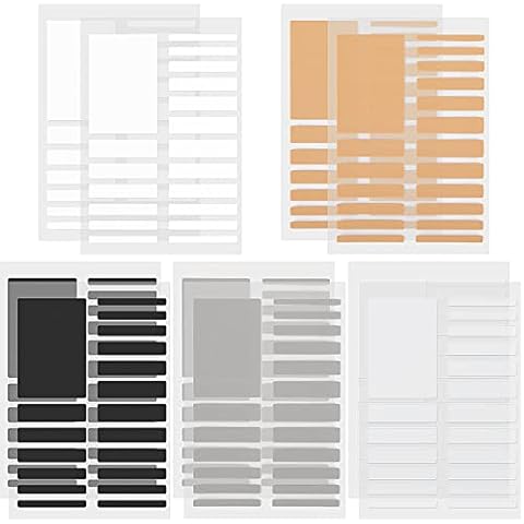 Lusofie 10 Sheets/ 190 Pieces Invisible Ring Size Adjuster Ring Spacers Ring Guards for Women Loose Ring(5 Colors, 3 Kinds of Thickness) Cover
