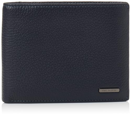 Portefeuille femme bleu marine compact à 2 volets pour style décontracté taille unique