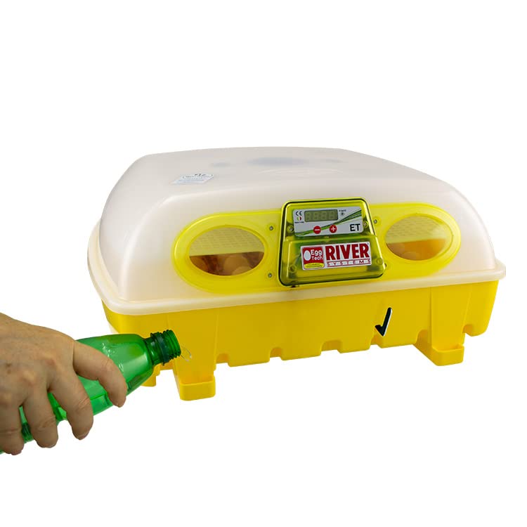 Incubadora digital semiautomática ET49 con aditivo antibacteriano Biomaster™ - River Systems - Capacidad 49 huevos de tamaño mediano 0 196 pequeños